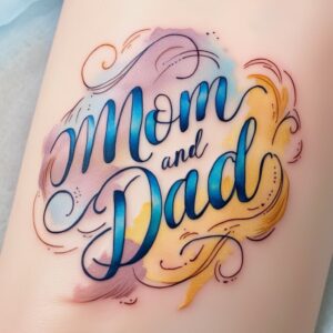 mom and dad memory tattoos