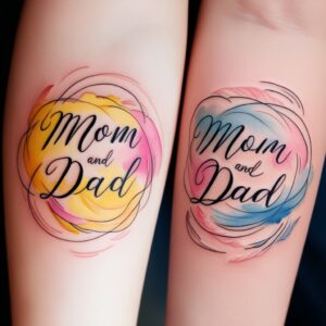 mom and dad tattoos for men