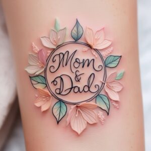 mom dad infinity tattoo