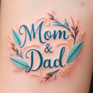 mom dad tattoo designs