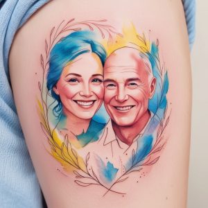 Mom dad tattoo for girls