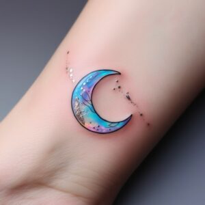 moon and star tattoo designs