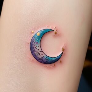 moon and stars tattoo designs