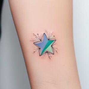 moon star tattoo designs