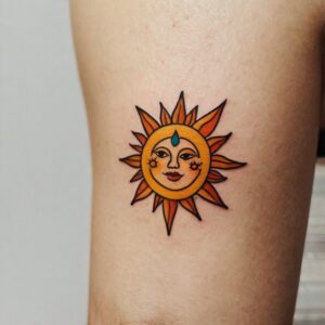 moon stars and sun tattoo designs