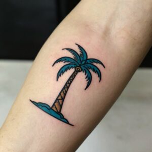 palm tree tattoo