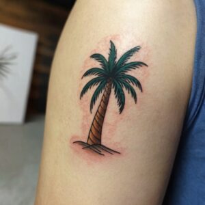 palm tree tattoo for men