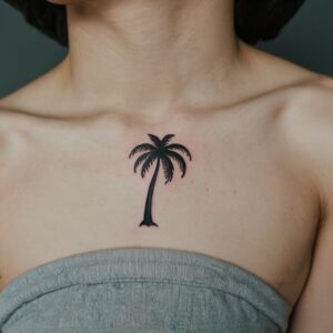 palm tree tattoo forearm