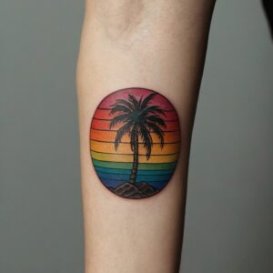 palm tree tattoos for females