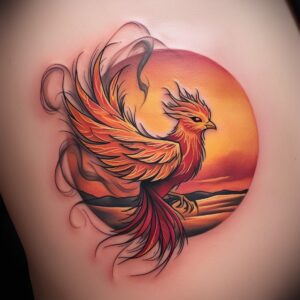 phoenix and dragon tattoo designs