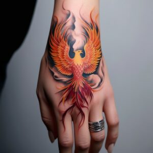 phoenix tattoo design for women