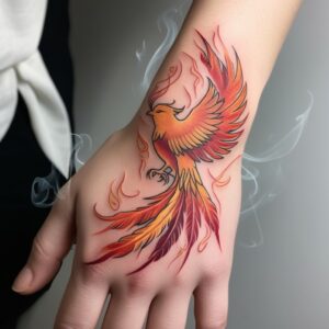 phoenix tattoo designs for females