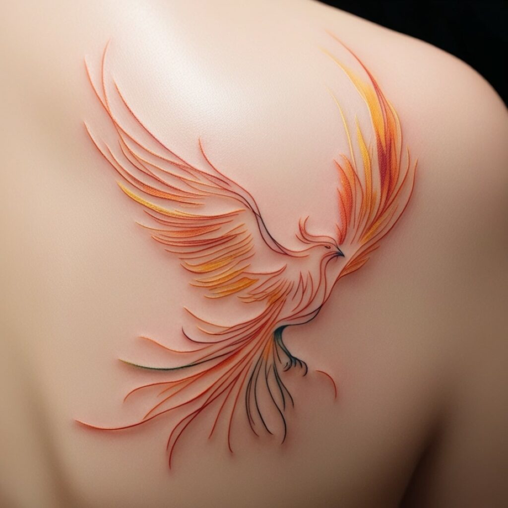 phoenix tattoo designs male