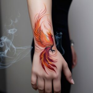 phoenix tattoo designs women