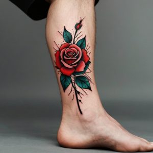 Rose tattoo designs for men