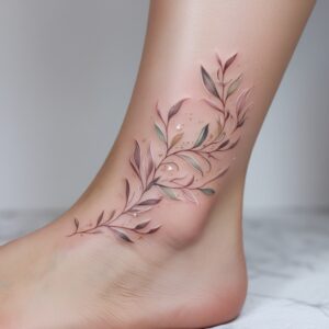 rose vine tattoo designs