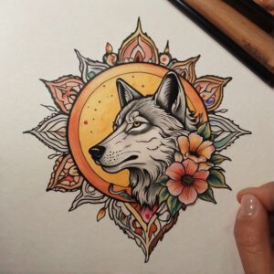 she wolf tattoo designs