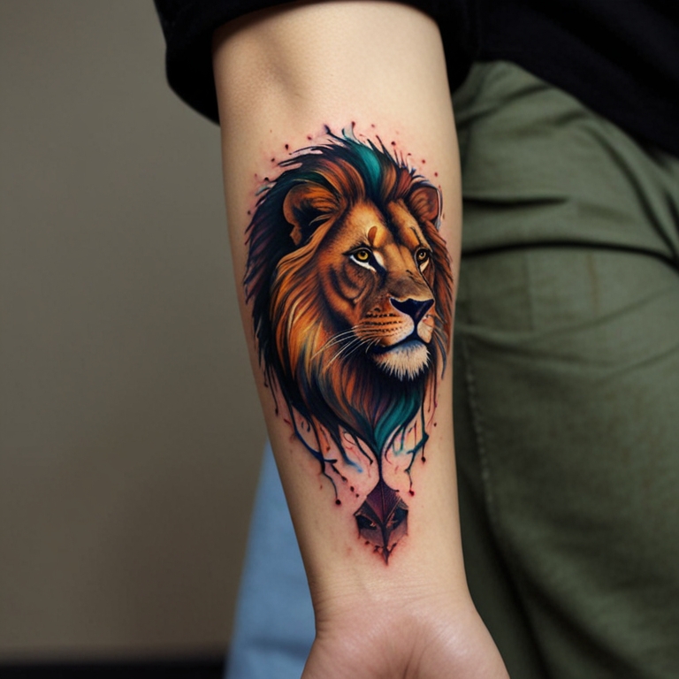 shoulder lion tattoo designs