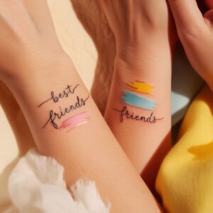 simple best friend tattoos