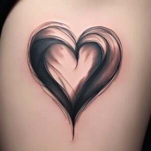 simple heart tattoo designs