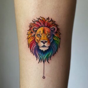 simple lion tattoo designs