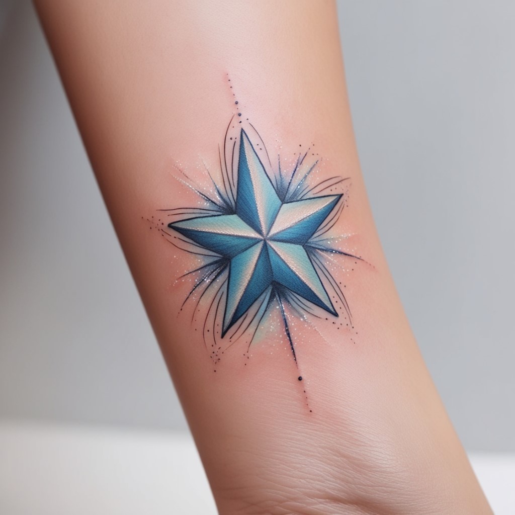 simple star tattoo designs