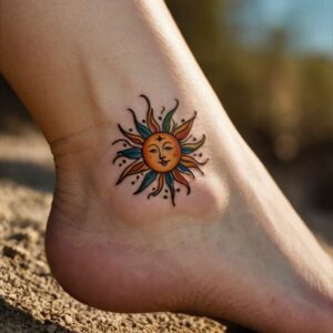 simple sun and moon tattoo designs