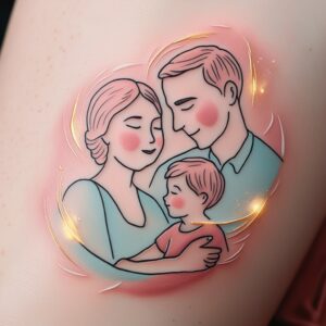 small in memory of mom and dad tattoos