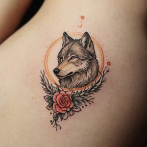 snarling wolf tattoo designs