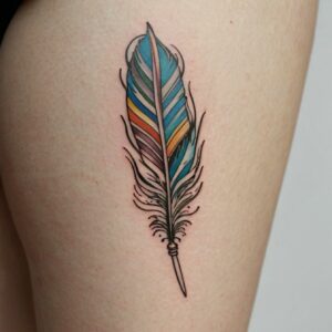 soft feather tattoo drawing designs