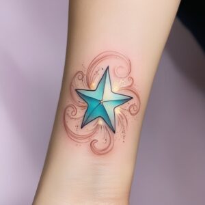 star sun and moon tattoo designs