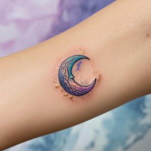 star sun and moon tattoo designs