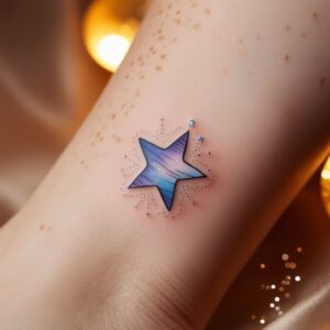 stars and moon tattoos designs