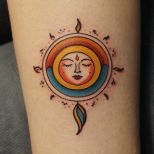 sun and moon tattoo designs