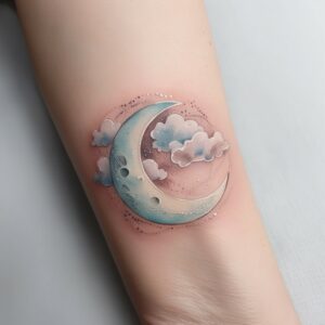 sun moon tattoo design