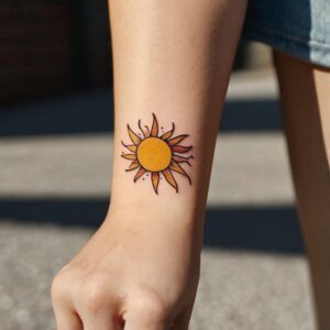 sun moon tattoo designs