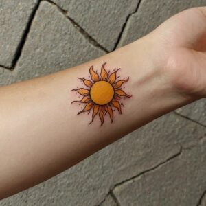 sun rising tattoo designs