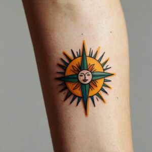 sun tattoo designs for guys