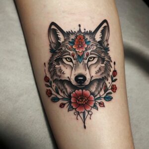 tattoo design wolf