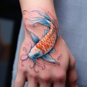 tattoo sleeve designs koi fish