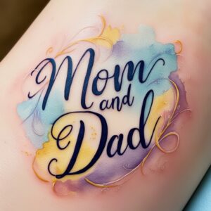 tattoos about mom and dad