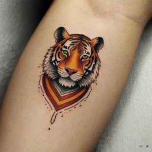 tiger face tattoo design