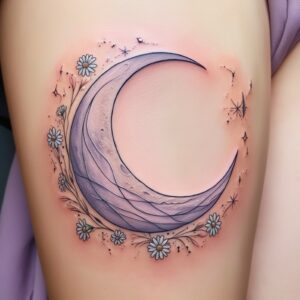 triple moon tattoo designs