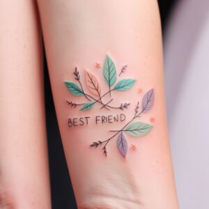 unique best friend tattoos for 2