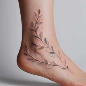 vine tattoo designs for legs