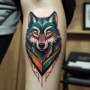 wolf howling tattoo designs