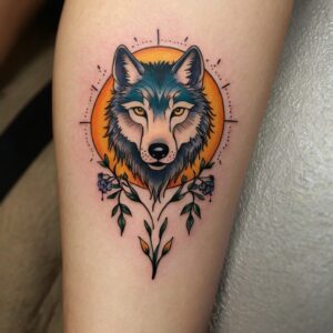 wolf pack tattoo designs