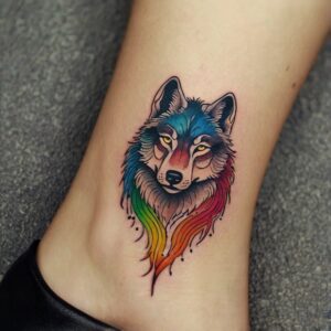 wolf tattoo design