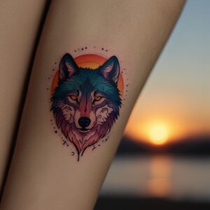 wolf tattoo designs for men