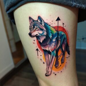 wolf tattoo designs men